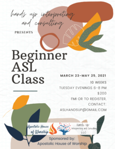 Beginner ASL Class