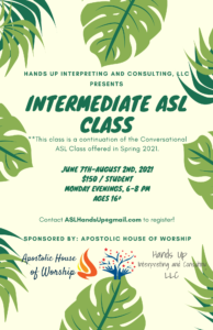 Intermediate ASL Class