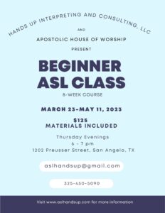 Beginner ASL Class
